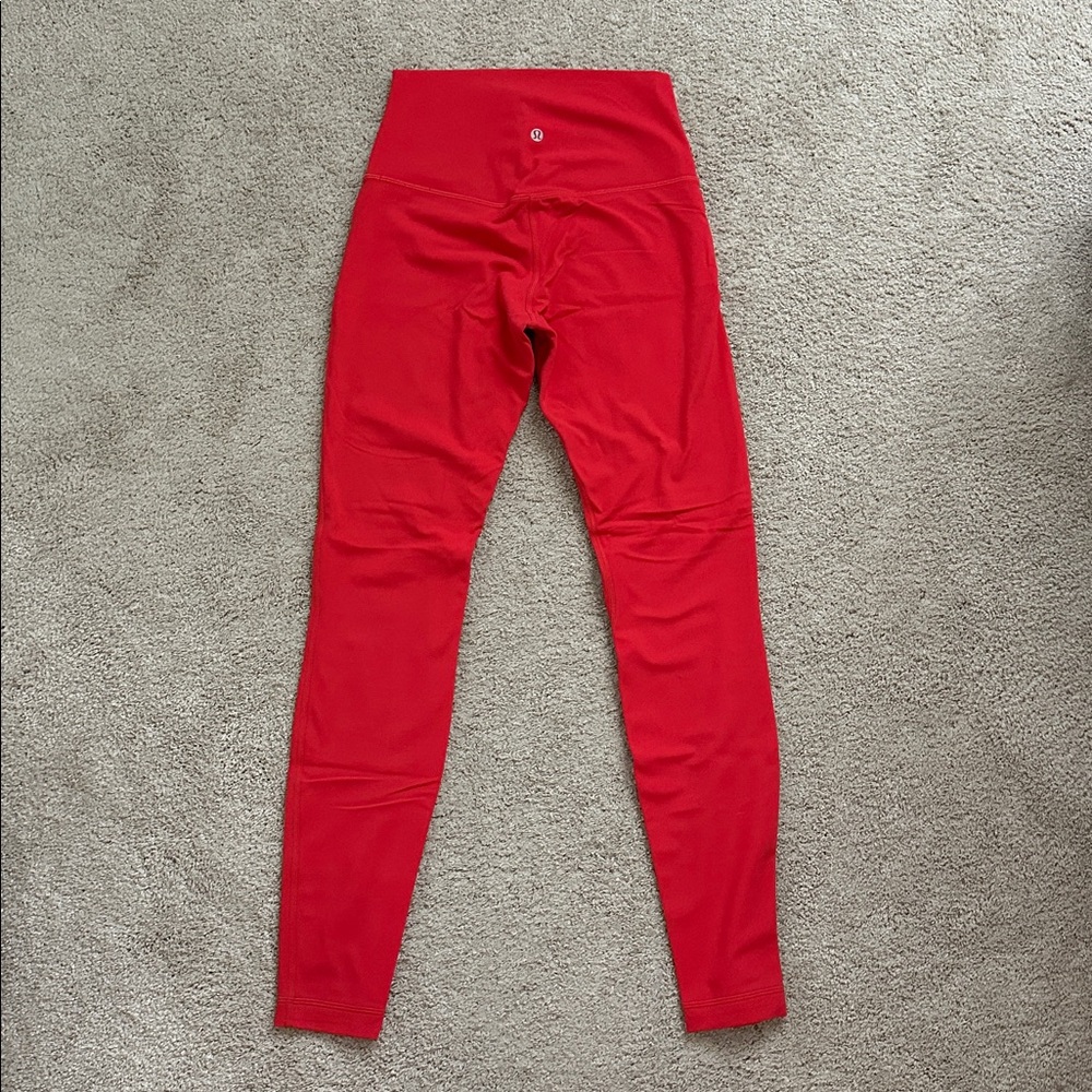Lululemon Align High Rise 28” Carnation Red - Picture 3 of 4